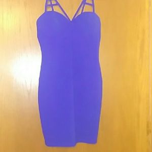 Charlotte Russe blue fitted dress